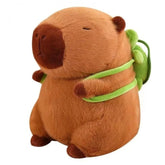 Jucarie de plus Capibara cu rucsac, maro, 48 cm